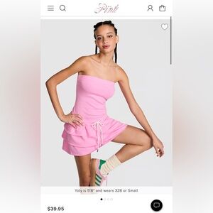 PINK Victoria's Secret Strapless Mini Dress NWOT